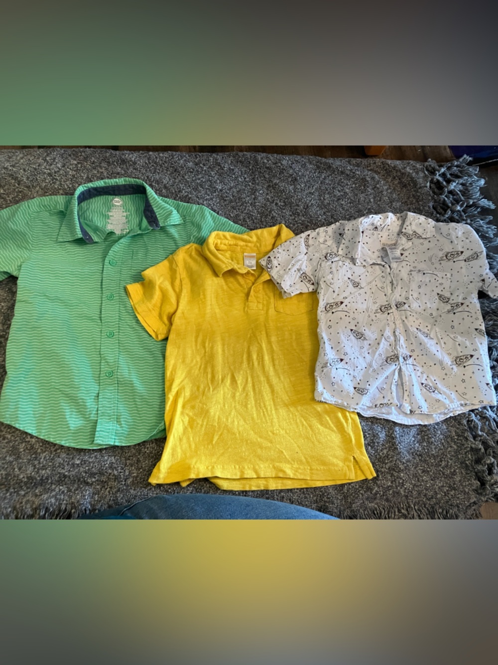 Three boys short sleeve shirts